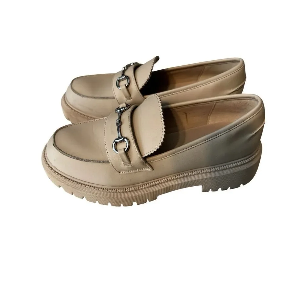 Skechers Modern Rugged Loafers Sweet Choice Off White comfort Slip On Chunky 9